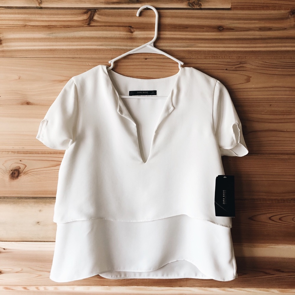 White Zara Top / Blouse